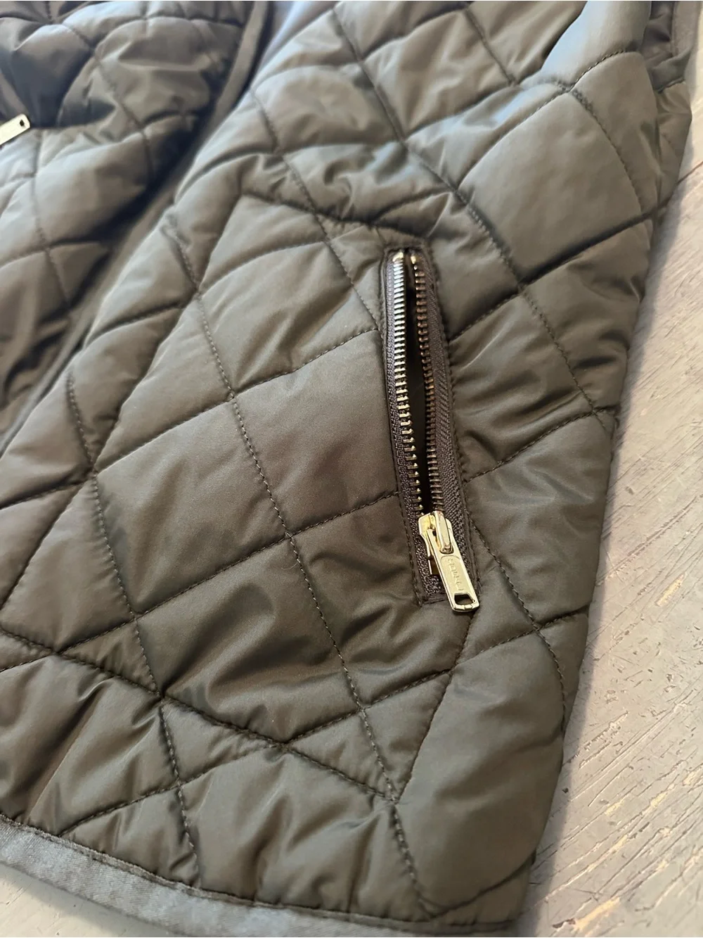 Old Navy Olive Green Quilted Vest